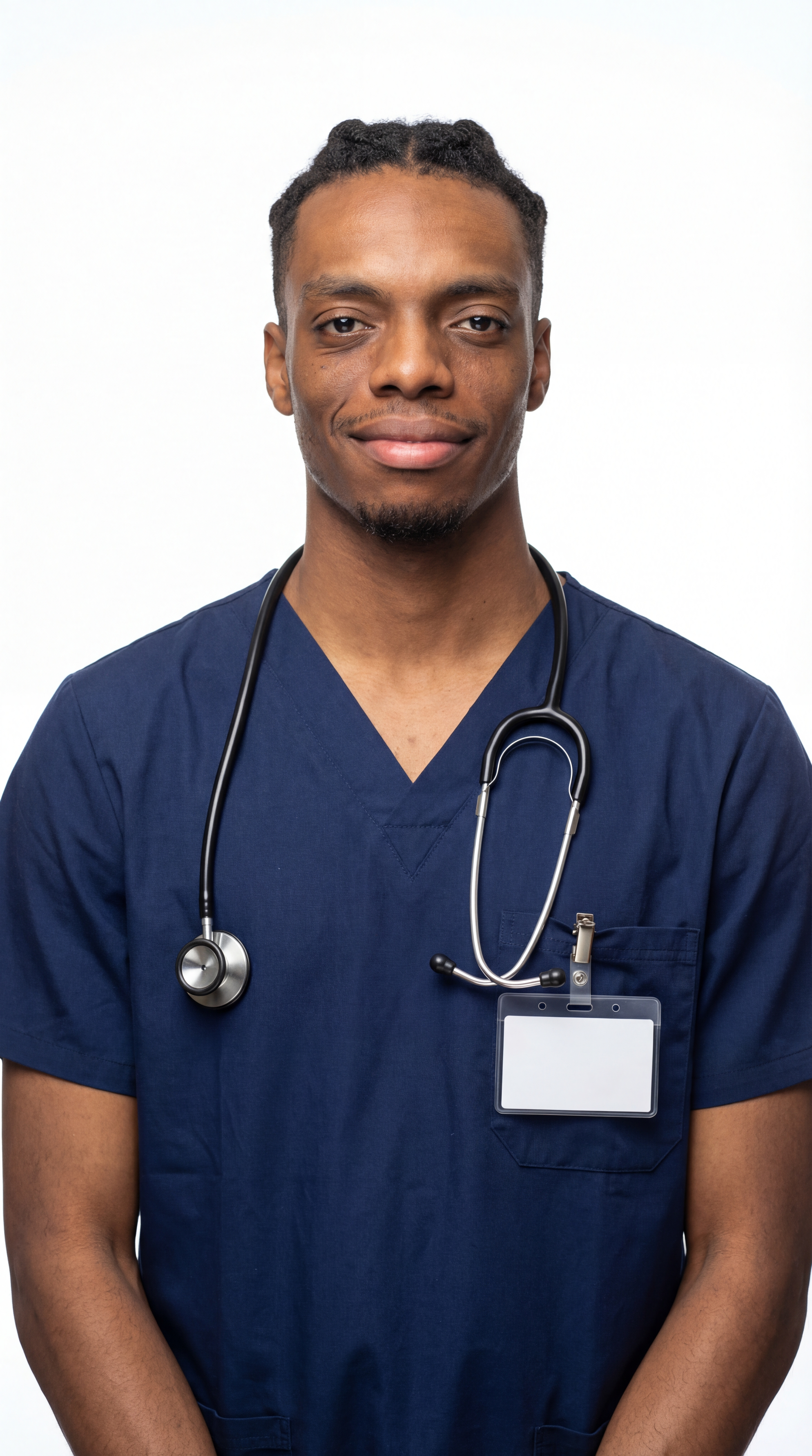 Professional portrait of Tariq Vijent in a healthcare setting